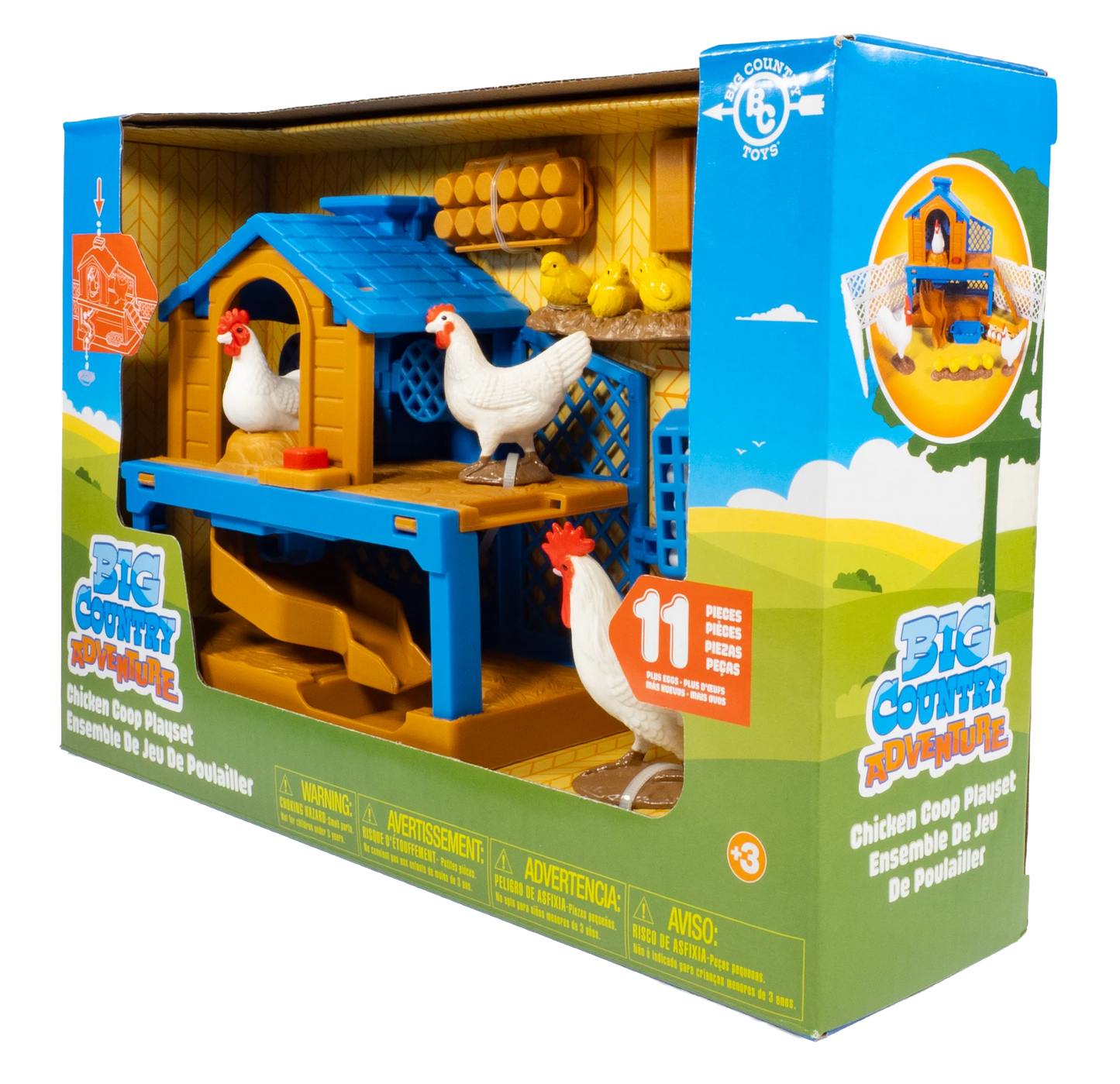 Big Country Adventure 11-Piece Chicken Coop Playset