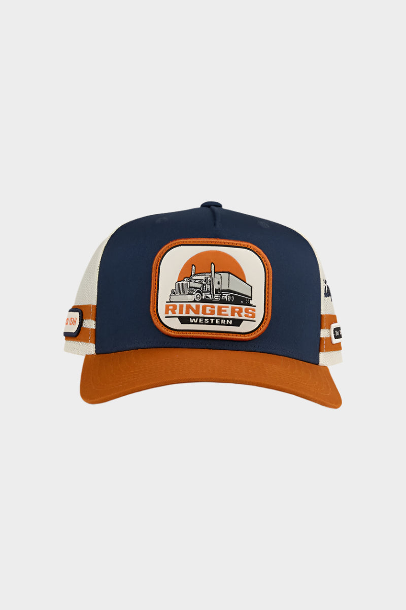 BigRigTruckerCap_Navy-Burnt-Orange