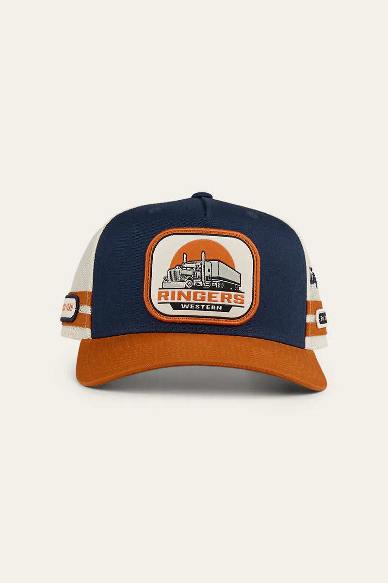 BigRigTruckerCap_Navy-Burnt-Orange