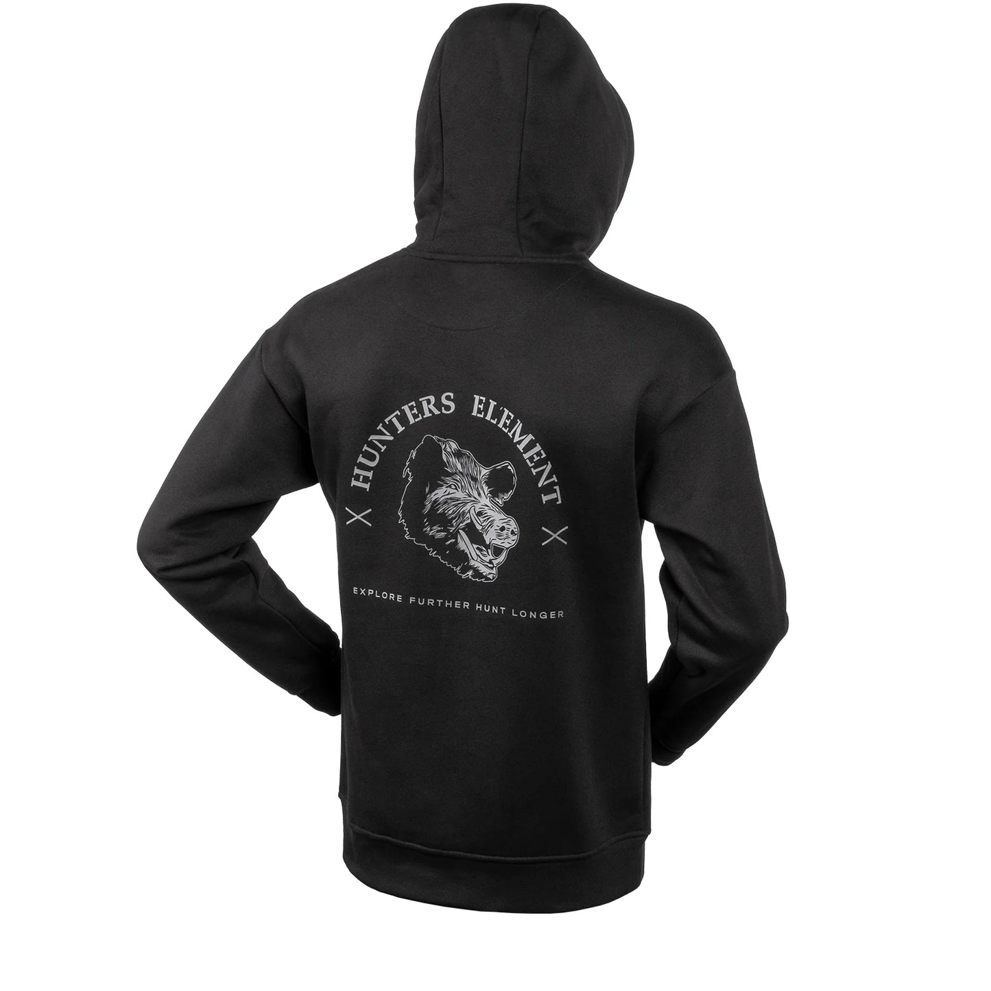 Hunters Element Big Boar Hoodie - Black