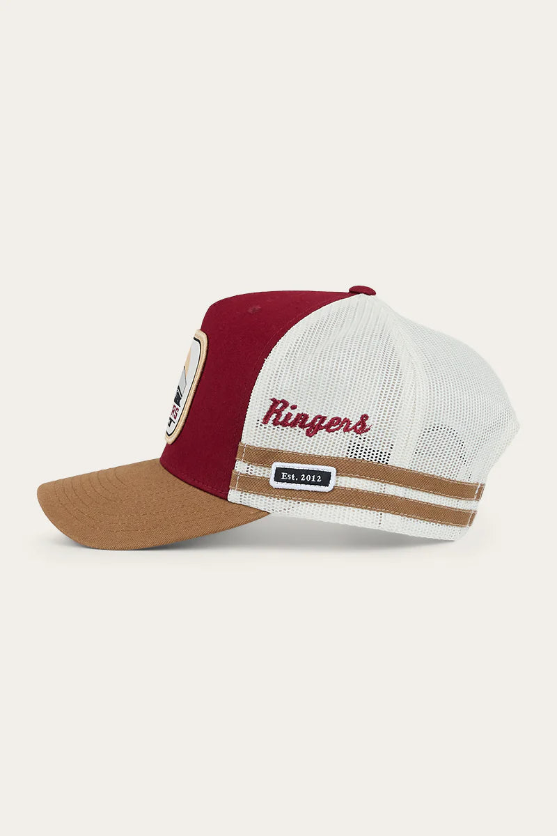 Ringers Western Big Rig Trucker Cap - Burgundy / Clay