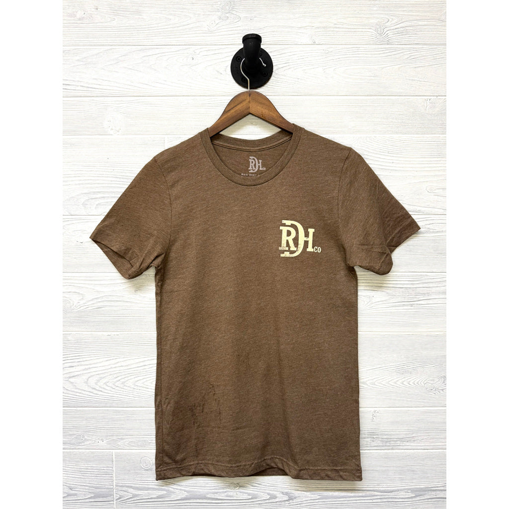 Red Dirt Hat Co. Unisex Bird Shot Short Sleeve T-Shirt - Brown