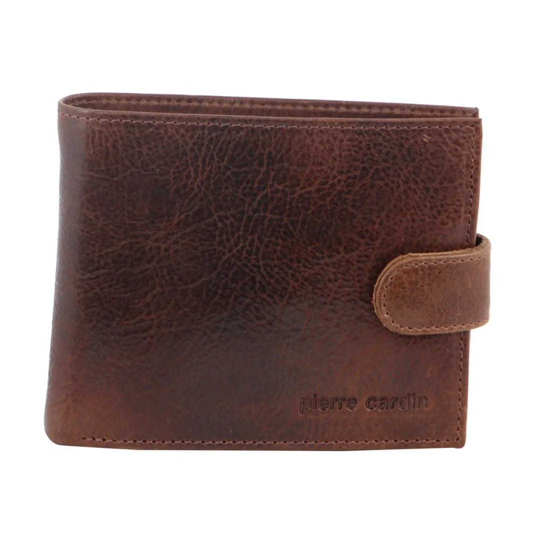 Pierre Cardin Men's Italian Leather Protected RFID Card Holder Wallet