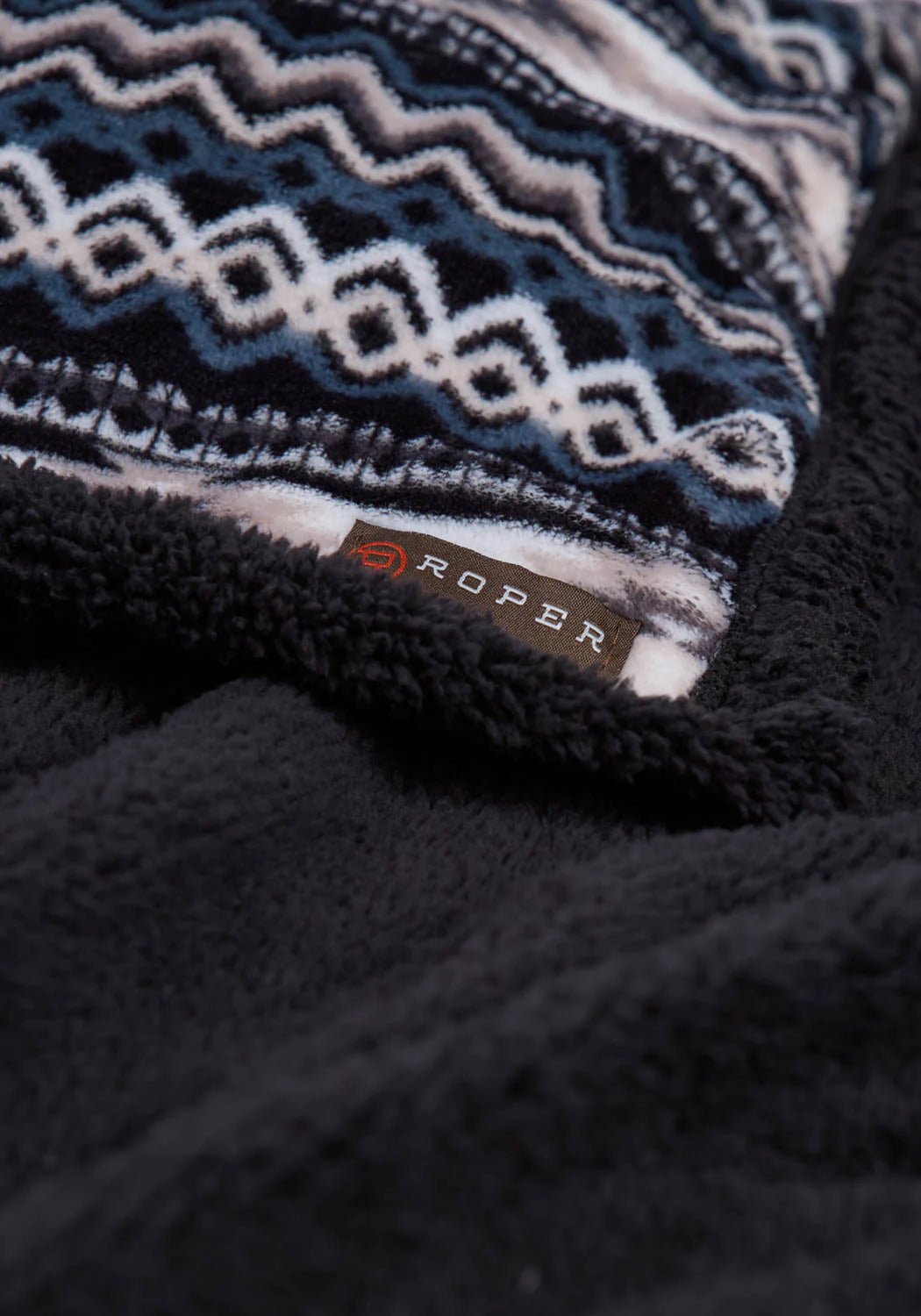 Roper Throw Rug Aztec Printed Fleece Blanket
