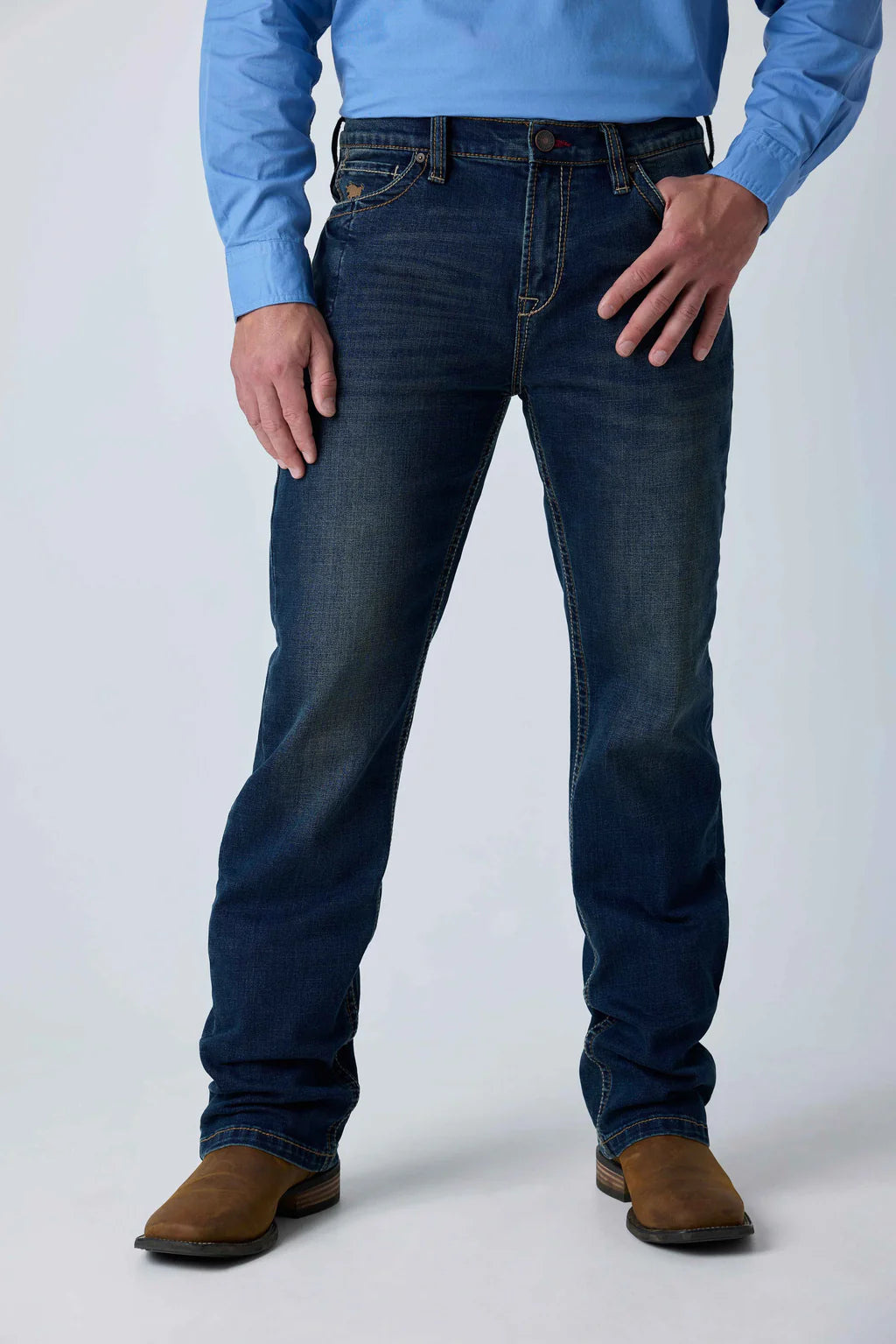 Ringers Western Men's Blaze Relaxed Bootleg Jean