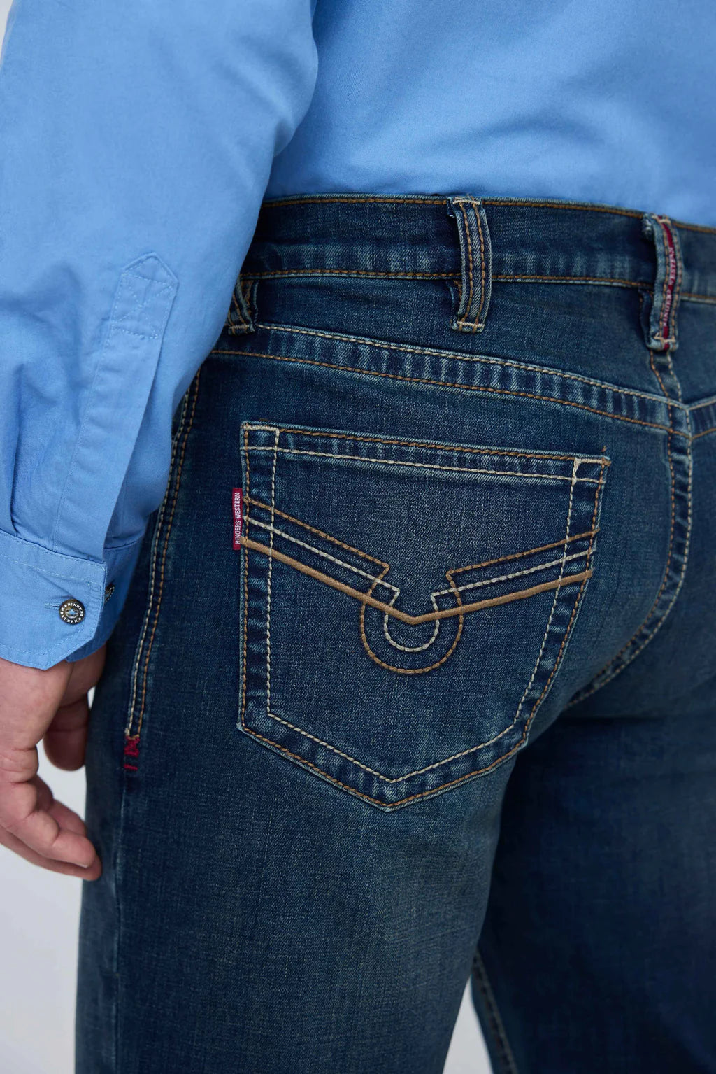 Ringers Western Men's Blaze Relaxed Bootleg Jean