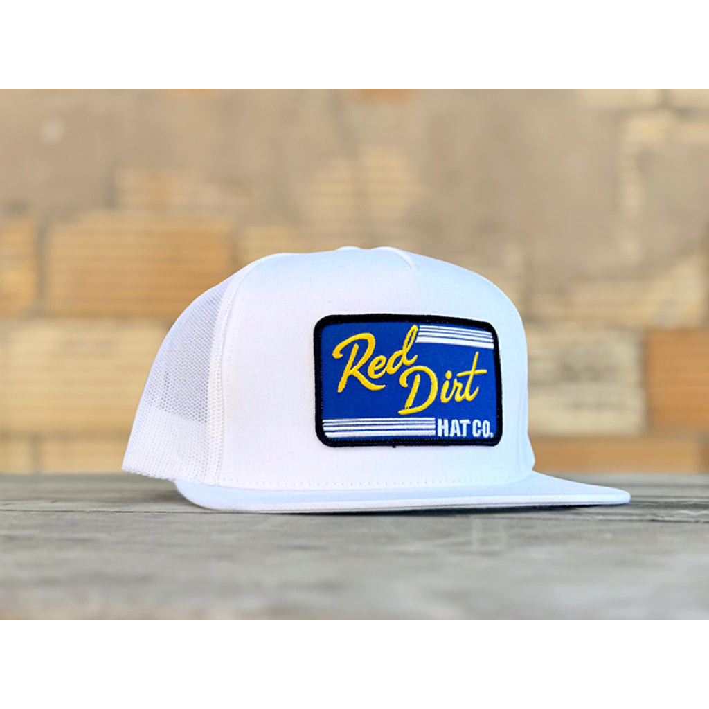 Red Dirt Hat Co. Blue Collar – White/White 5 Panel