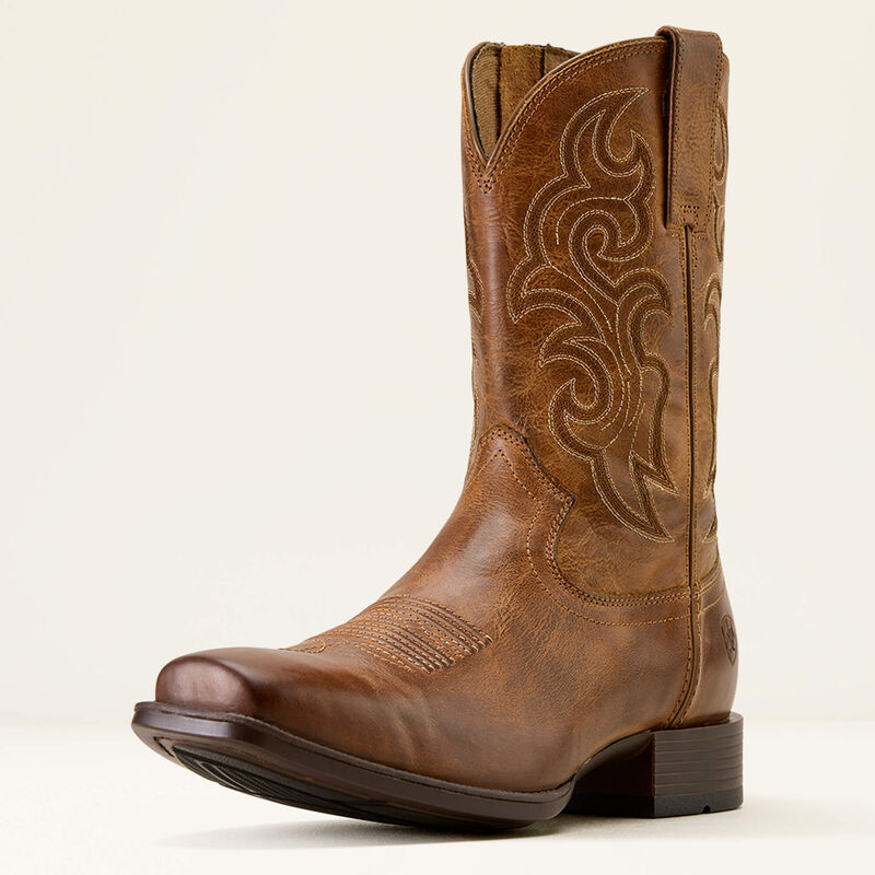 Ariat Men's Bodie Square Toe Western Boot - Honey Tan