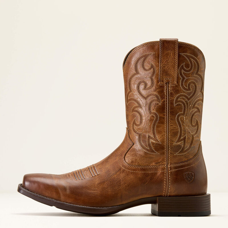 Ariat Men's Bodie Square Toe Western Boot - Honey Tan
