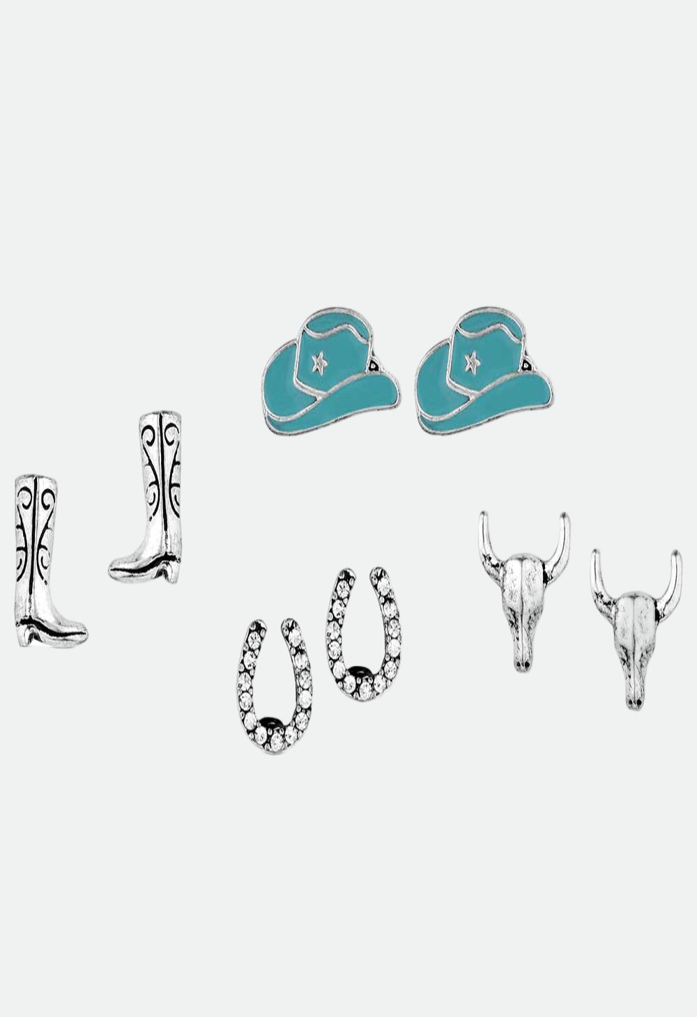 Montana Women's Boot Scootin Post Earring Set Of 4