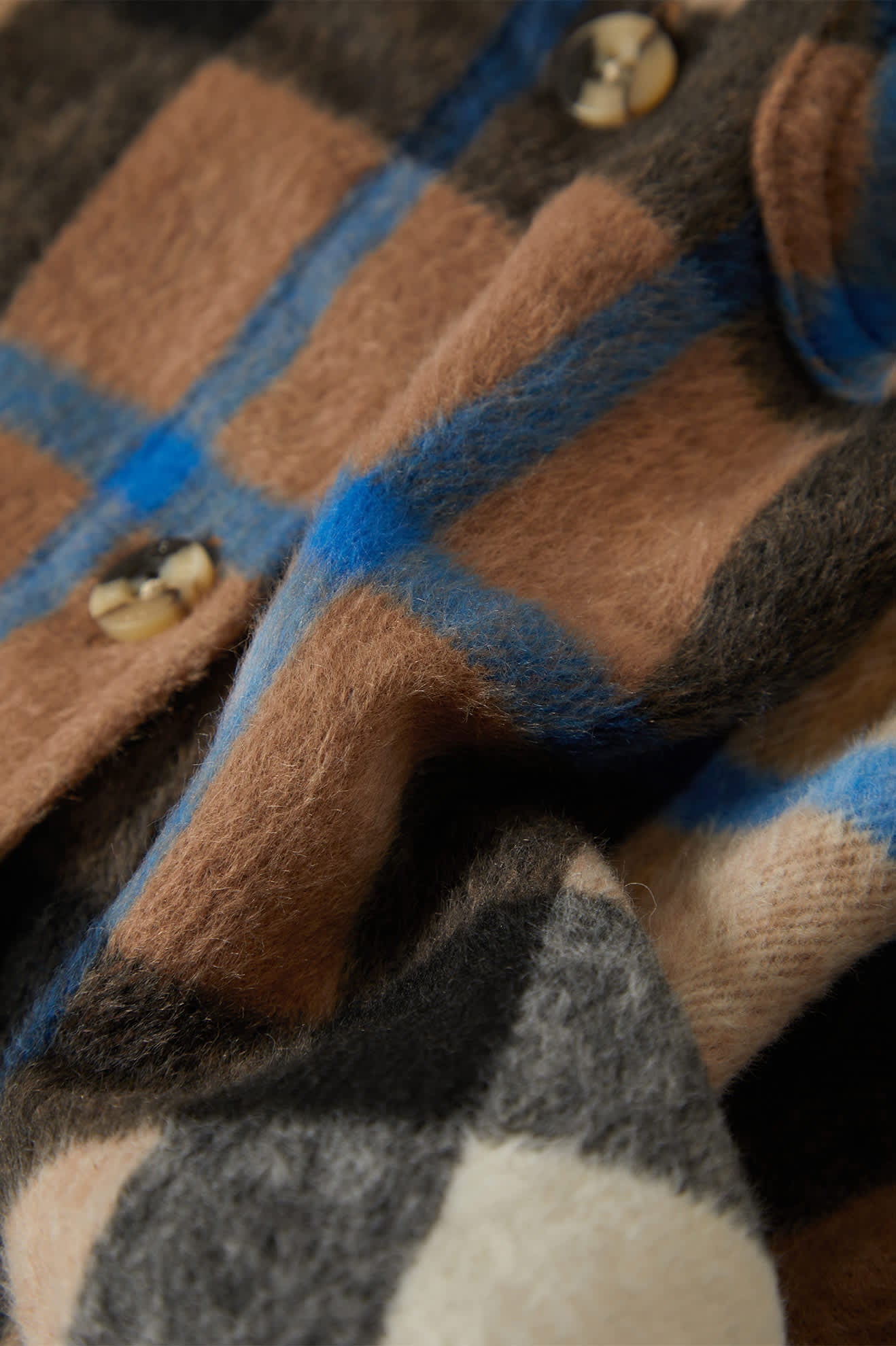 Brixton Women's Bowery Soft Brushed Flannel - Washed Black/Sand