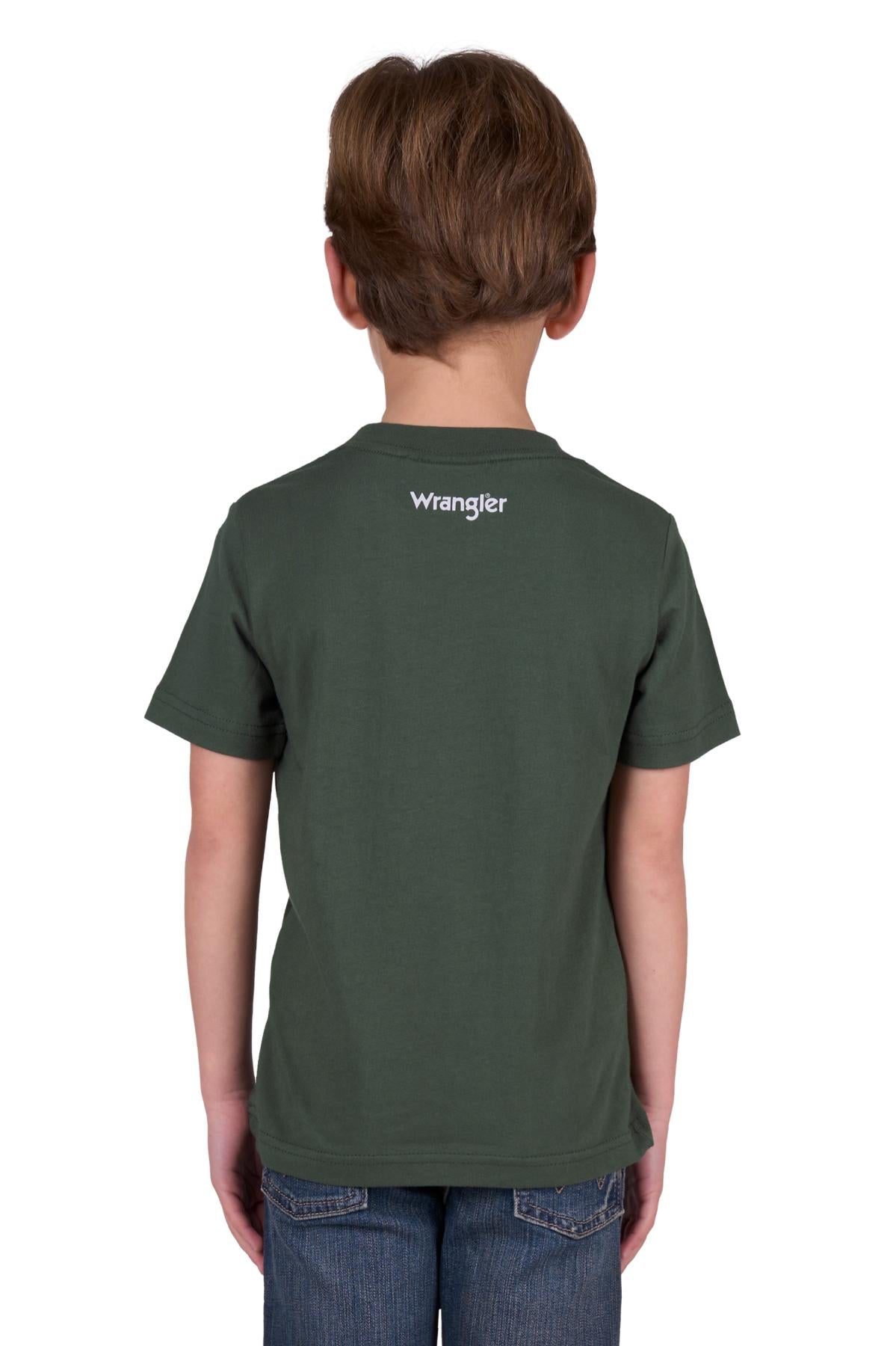 Wrangler Boy’s Cole Short Sleeve Tee - Cypress