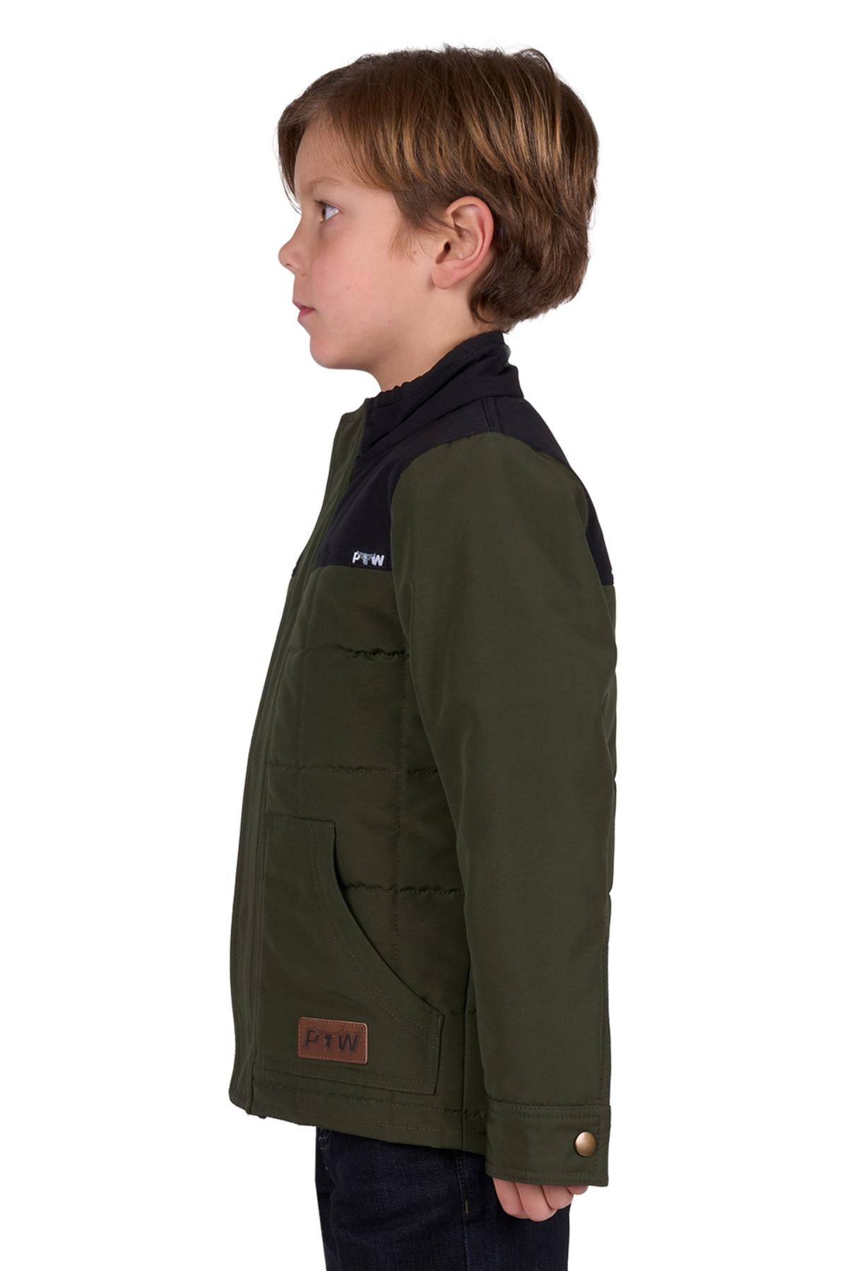 Pure Western Boy’s Ralph Jacket - Green/Black