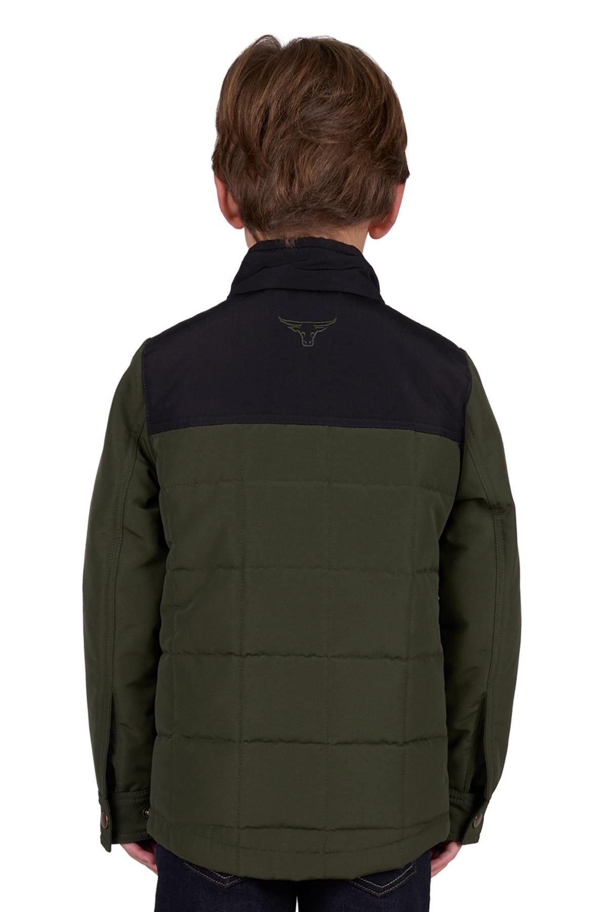 Pure Western Boy’s Ralph Jacket - Green/Black