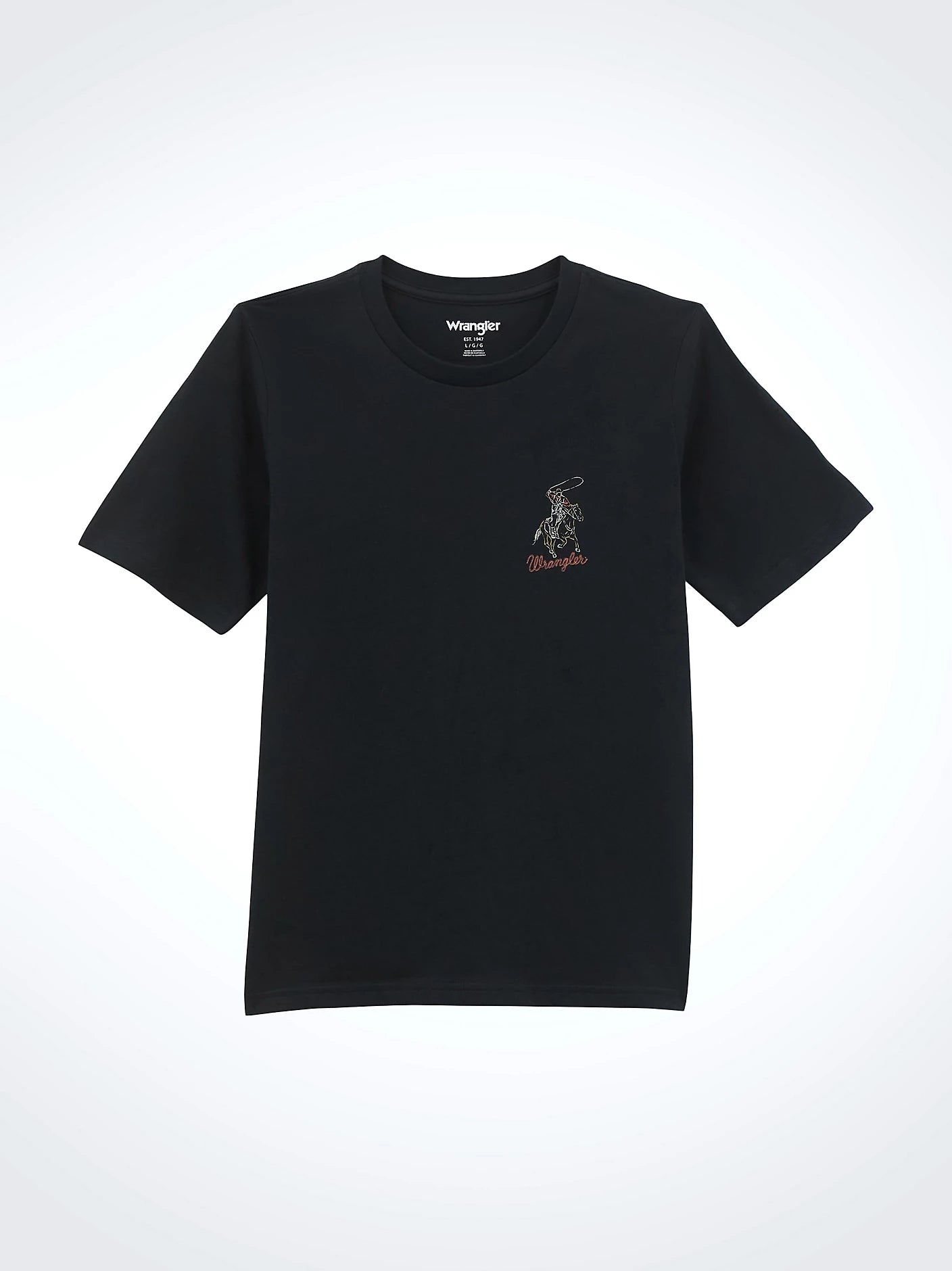 Wrangler Boy's Western Back Graphic T-Shirt - Black