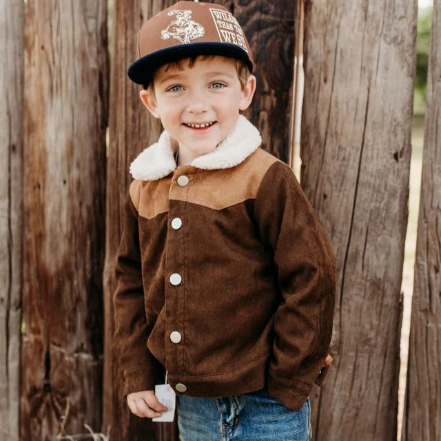 Shea Baby Boys Brown Two Toned Jacket