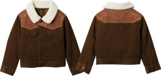 Shea Baby Boys Brown Two Toned Jacket