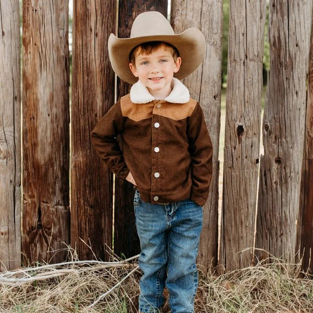 Shea Baby Boys Brown Two Toned Jacket