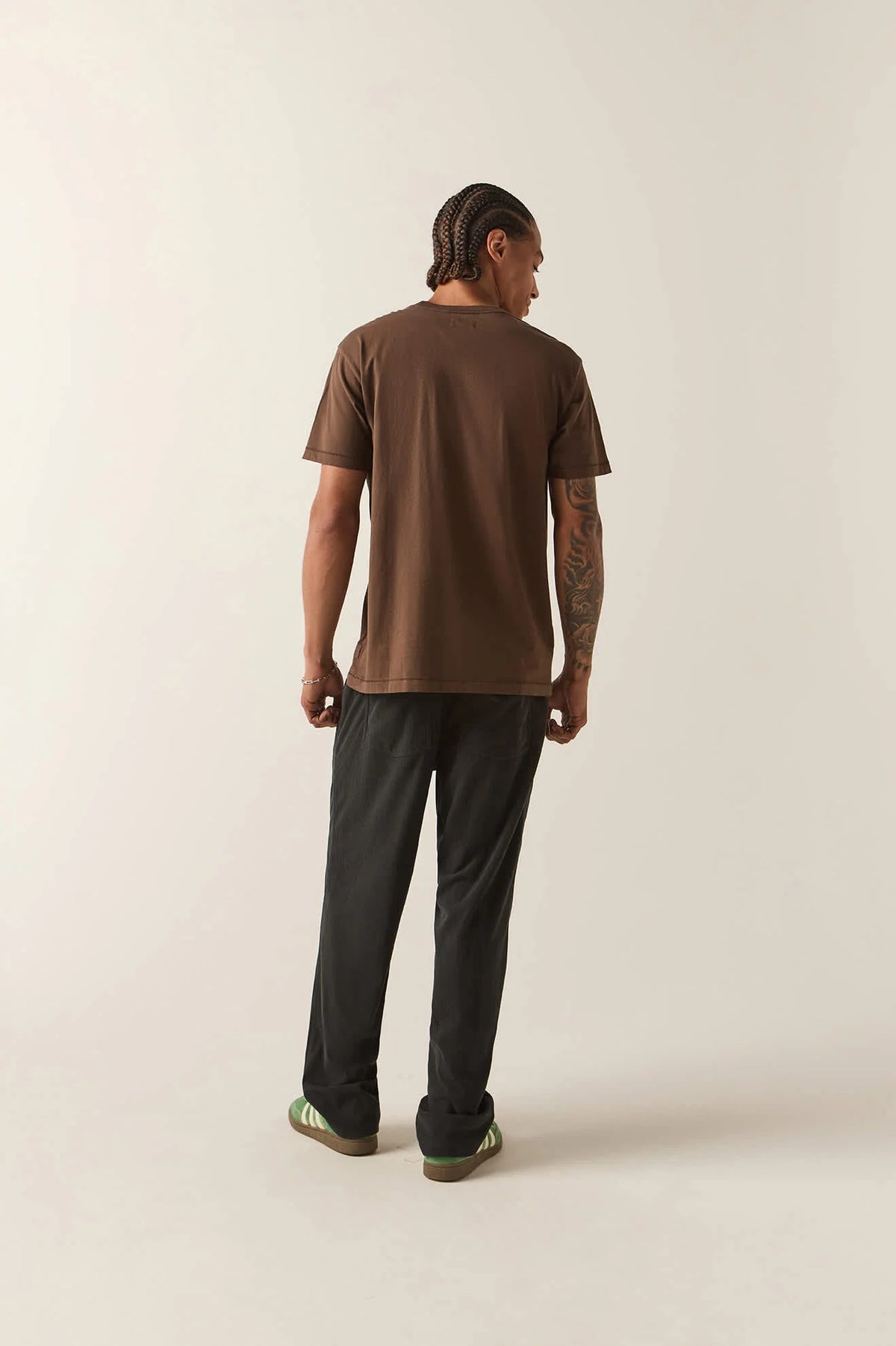 Brixton Men's Baseline Pocket T-Shirt - Walnut Brown Vintage Wash