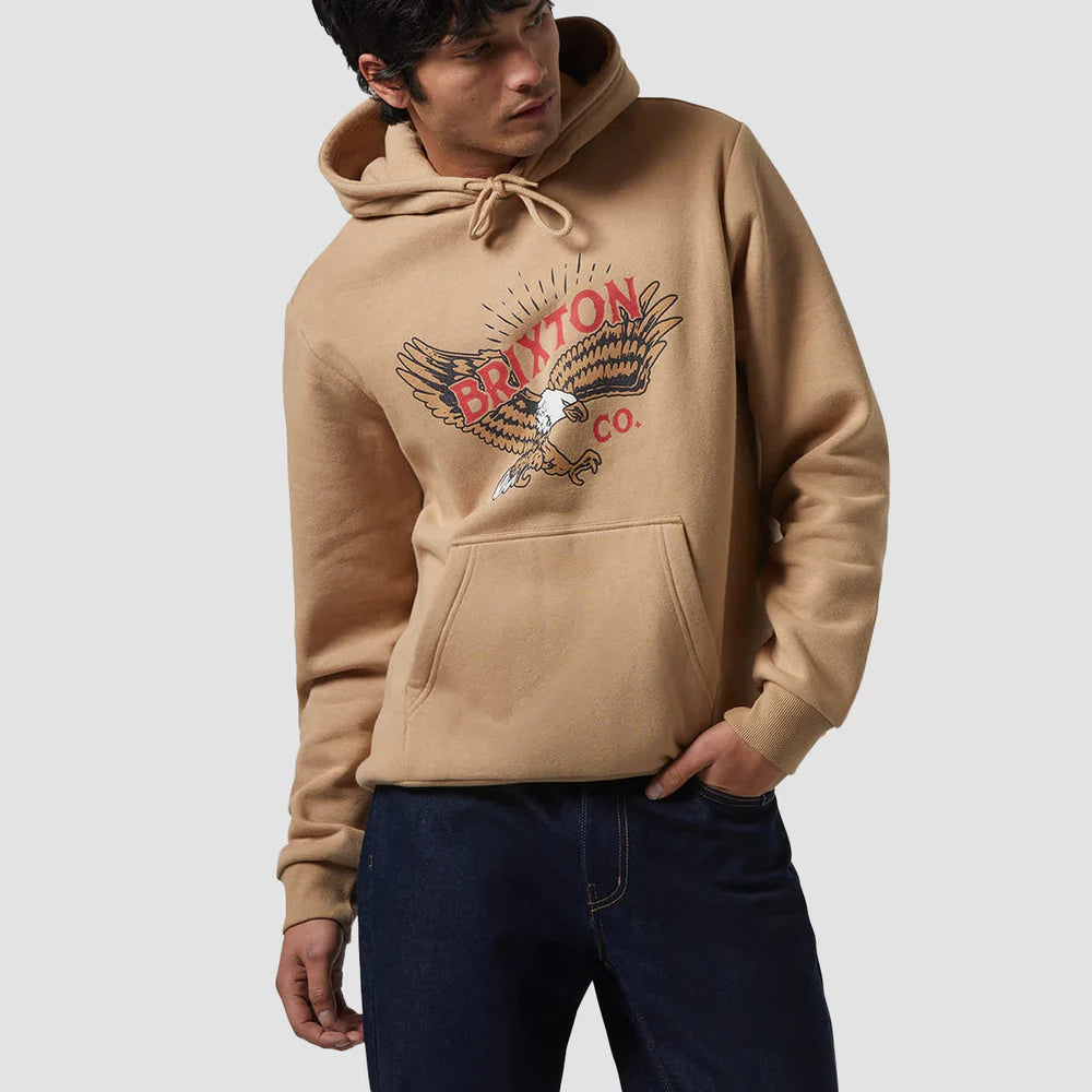 Brixton Men's Keeler Hoodie - Sand
