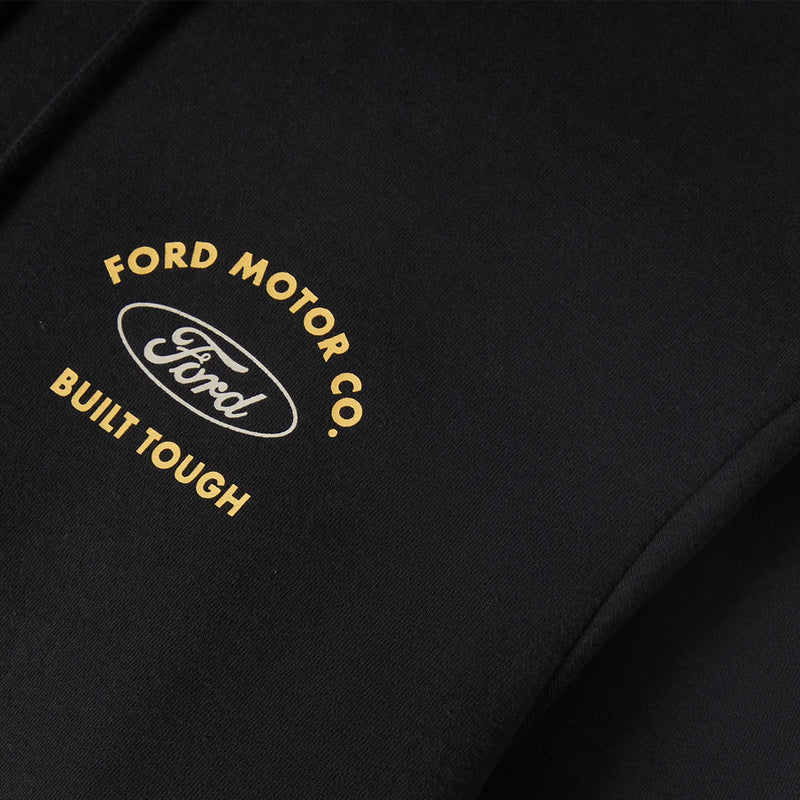 Brixton x Ford Built Tough Fleece Hoodie - Burnt Rubber