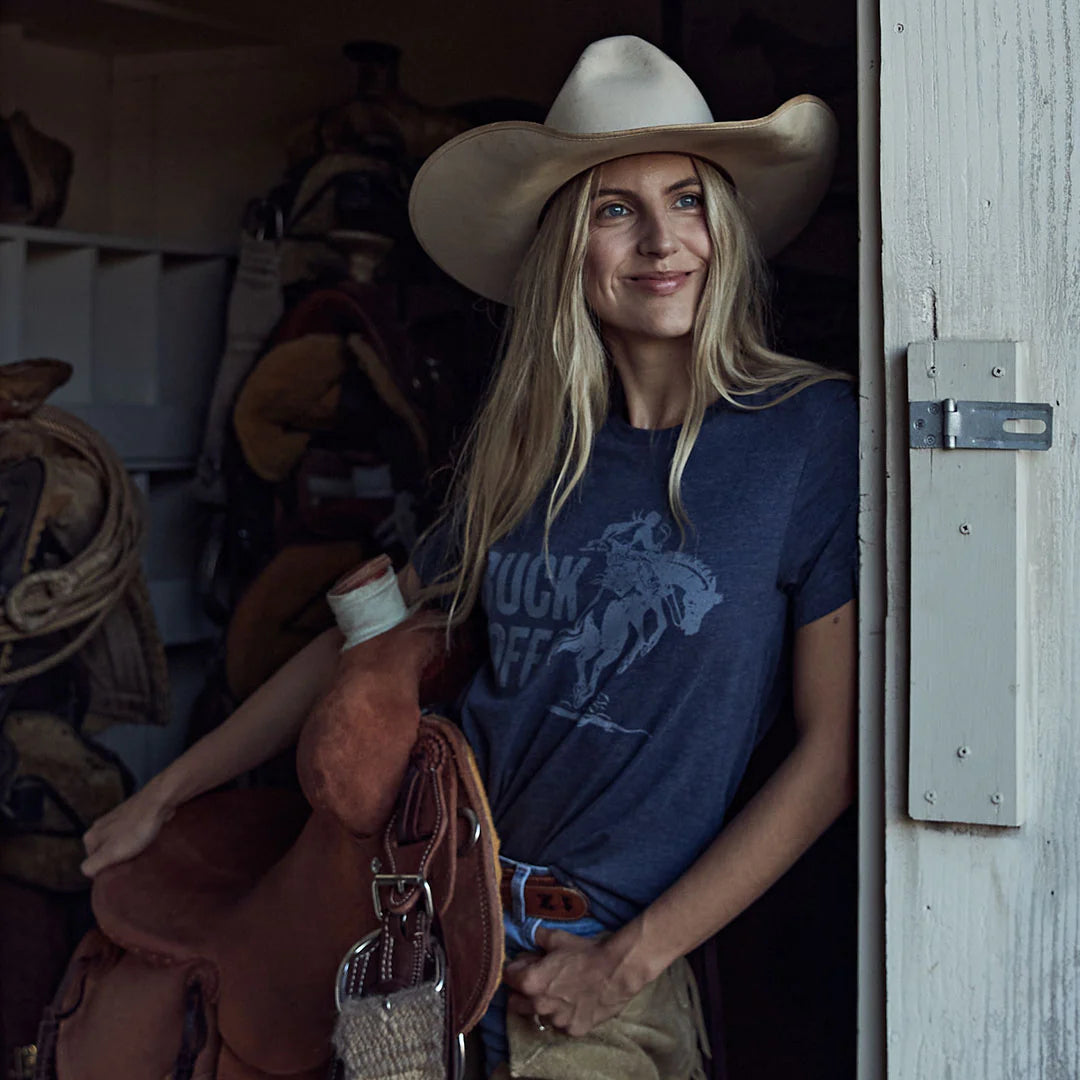 Cowboy Cool Buck Off T-Shirt Unisex - Midnight Navy