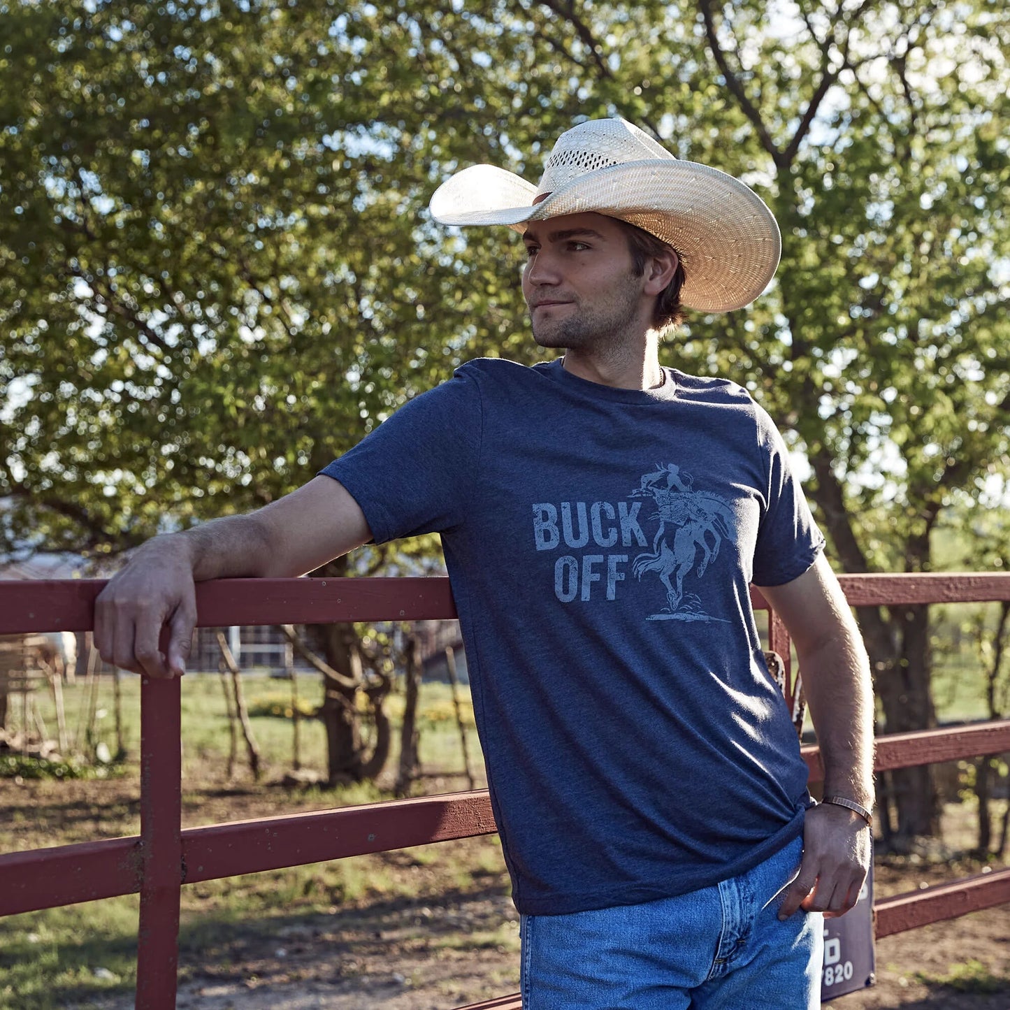 Cowboy Cool Buck Off T-Shirt Unisex - Midnight Navy