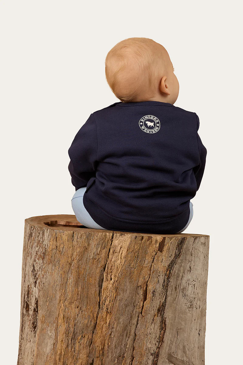 Ringers Western Buckie Babes Babies Fleece Pullover - Navy