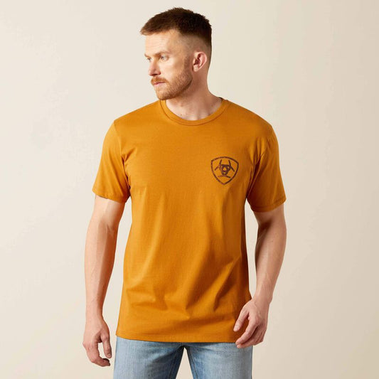 Ariat Men's Big Bull Rider T-Shirt - Bone Brown