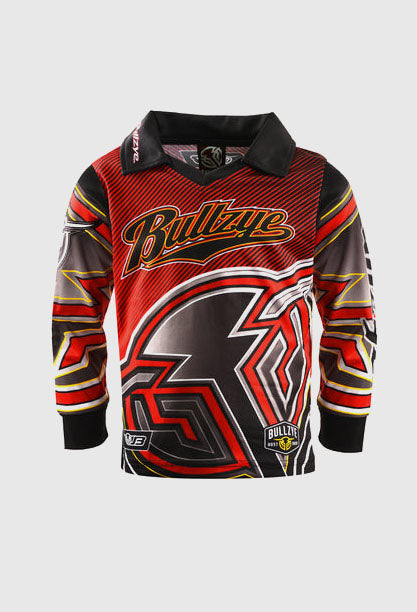 Bullzye Boys Altitude L/S Fishing Tee - Red