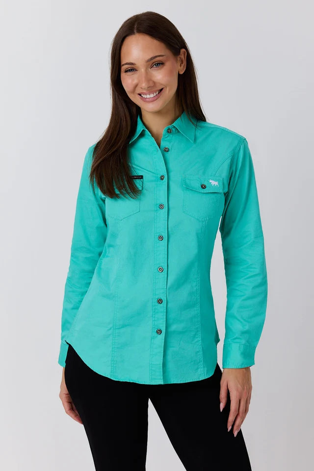 Ringers Western Womens Burdekin River Semi Fitted Full Button Workshirt