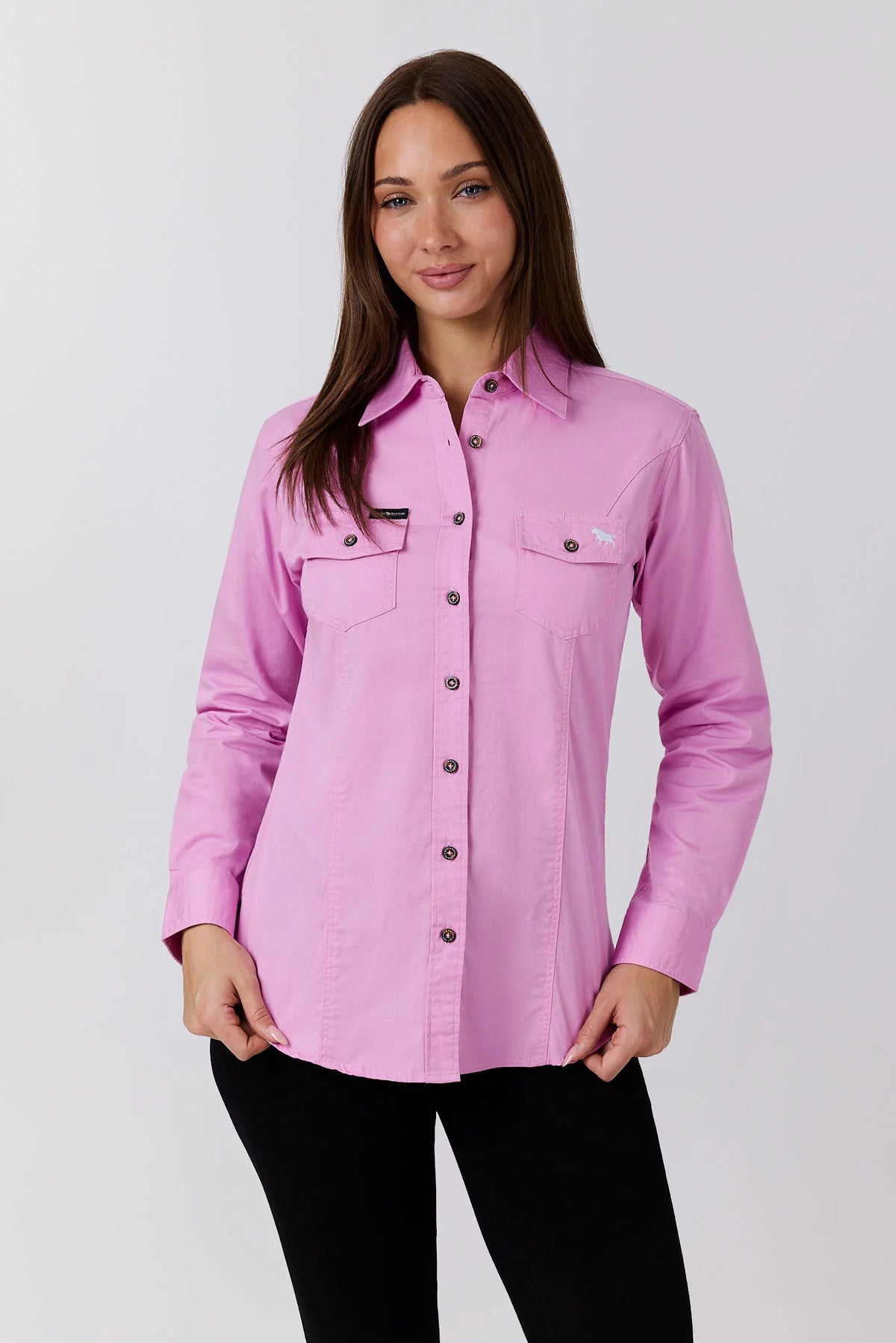 Ringers Western Womens Burdekin River Semi Fitted Full Button Workshirt