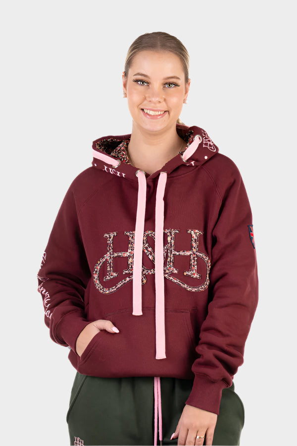 Hitchley & Harrow Winter Collection - Burgundy Hoodie