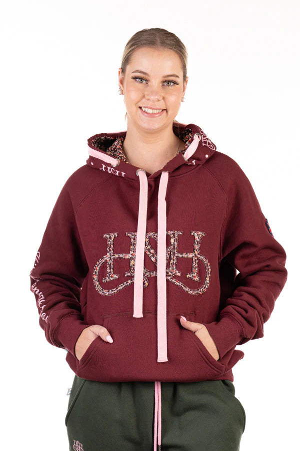 Hitchley & Harrow Winter Collection - Burgundy Hoodie