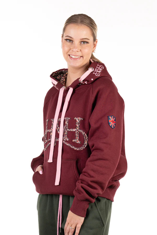 Hitchley & Harrow Winter Collection - Burgundy Hoodie