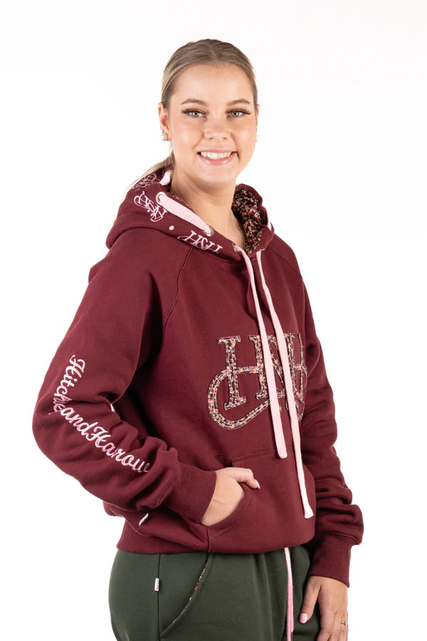 Hitchley & Harrow Winter Collection - Burgundy Hoodie