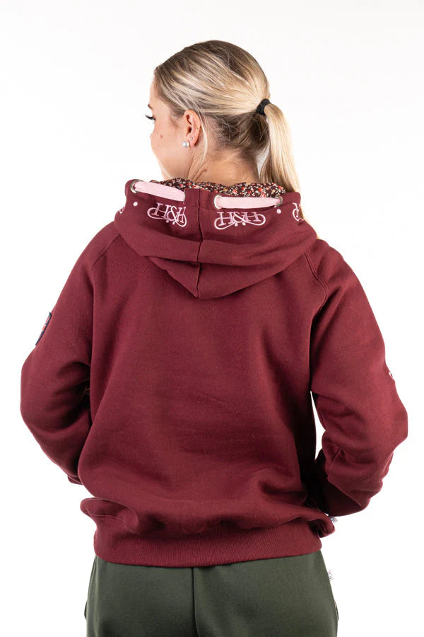 Hitchley & Harrow Winter Collection - Burgundy Hoodie