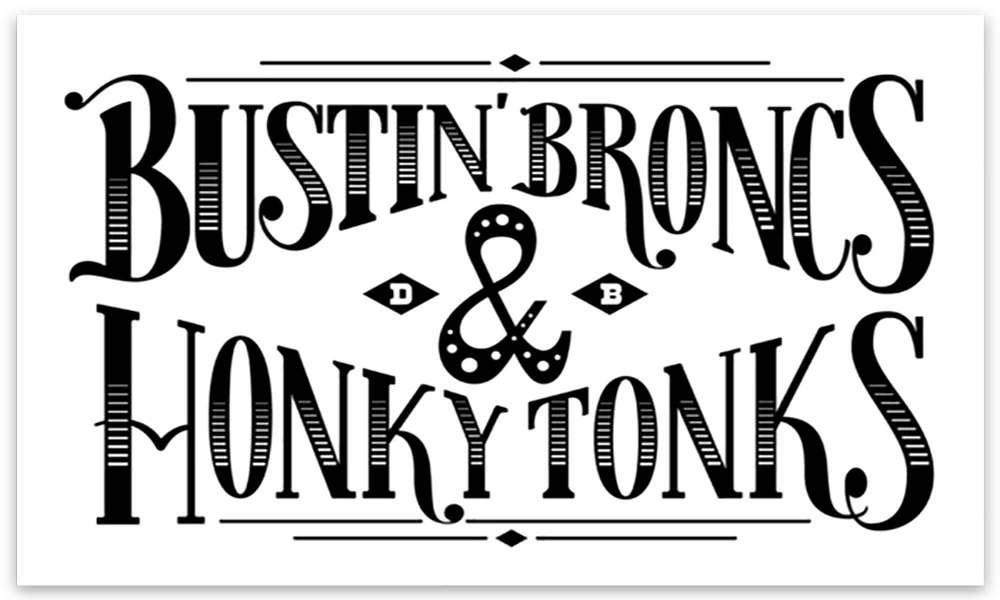 Dale Brisby's Rodeo Time Bustin Broncs & Honky Tonks Decal