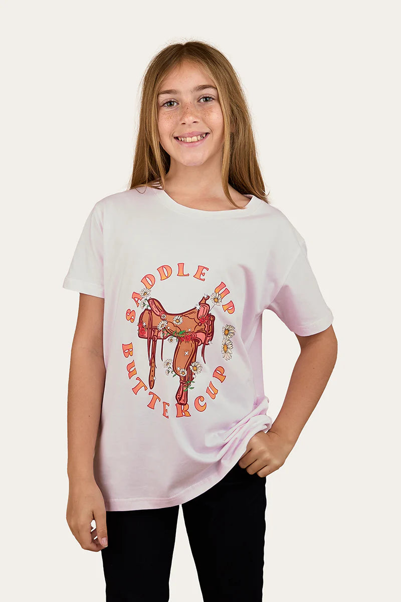 Ringers Western Girls Buttercup Classic Fit T-Shirt - Barely Pink