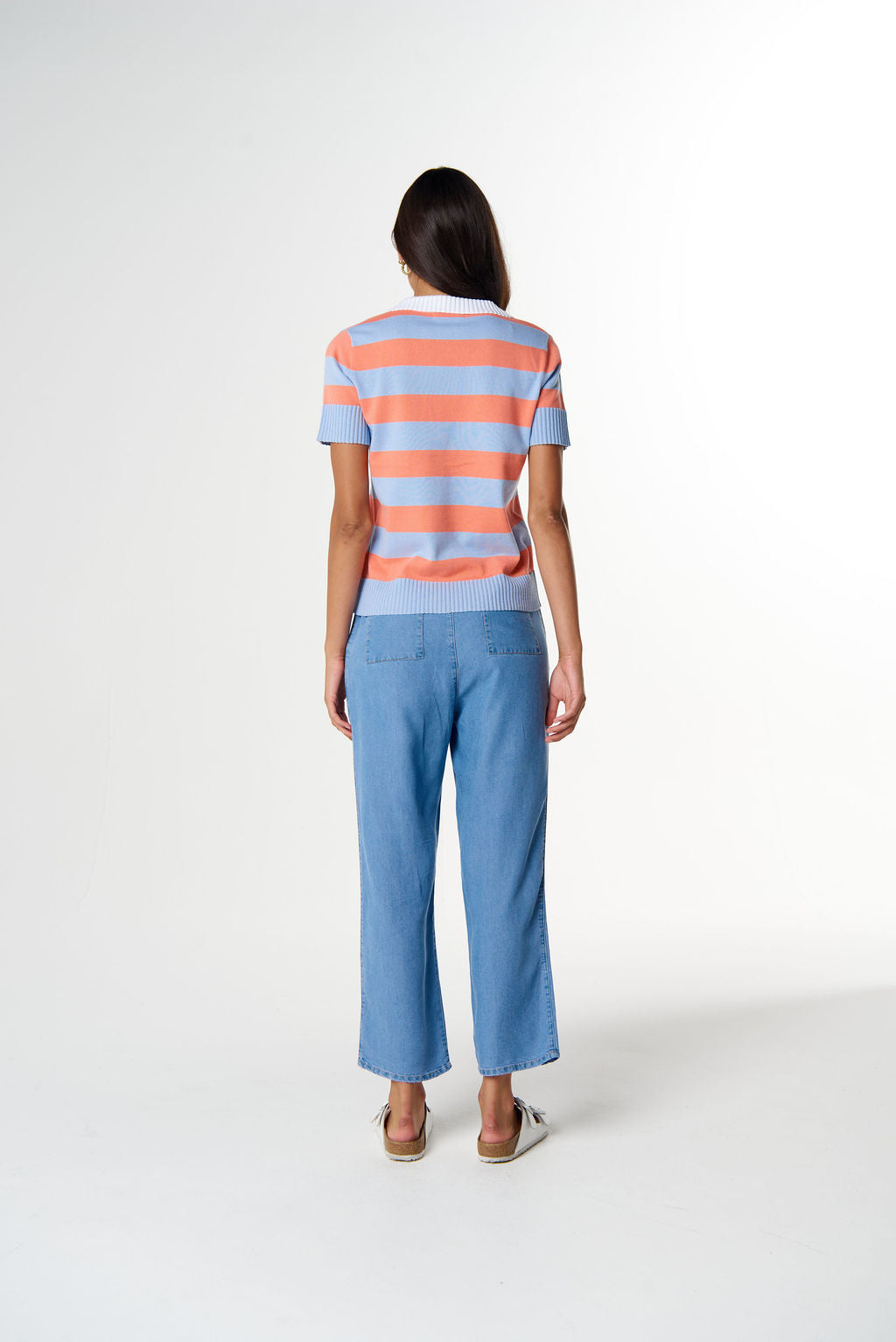 Goondiwindi Cotton Sun Chaser Short Sleeve Polo - Skyride Blue