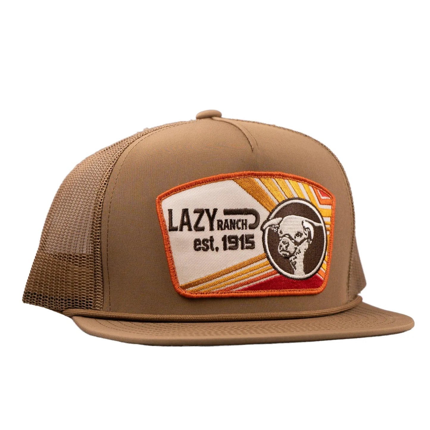 Lazy J Ranch Coyote Brown Daybreak Classic Rope Trucker Hat