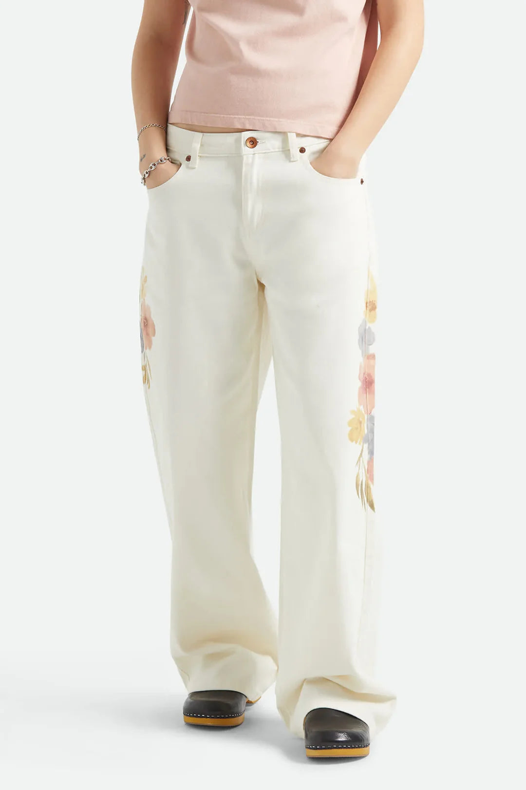 Brixton The Chloe 5 Pocket Pant - Off White