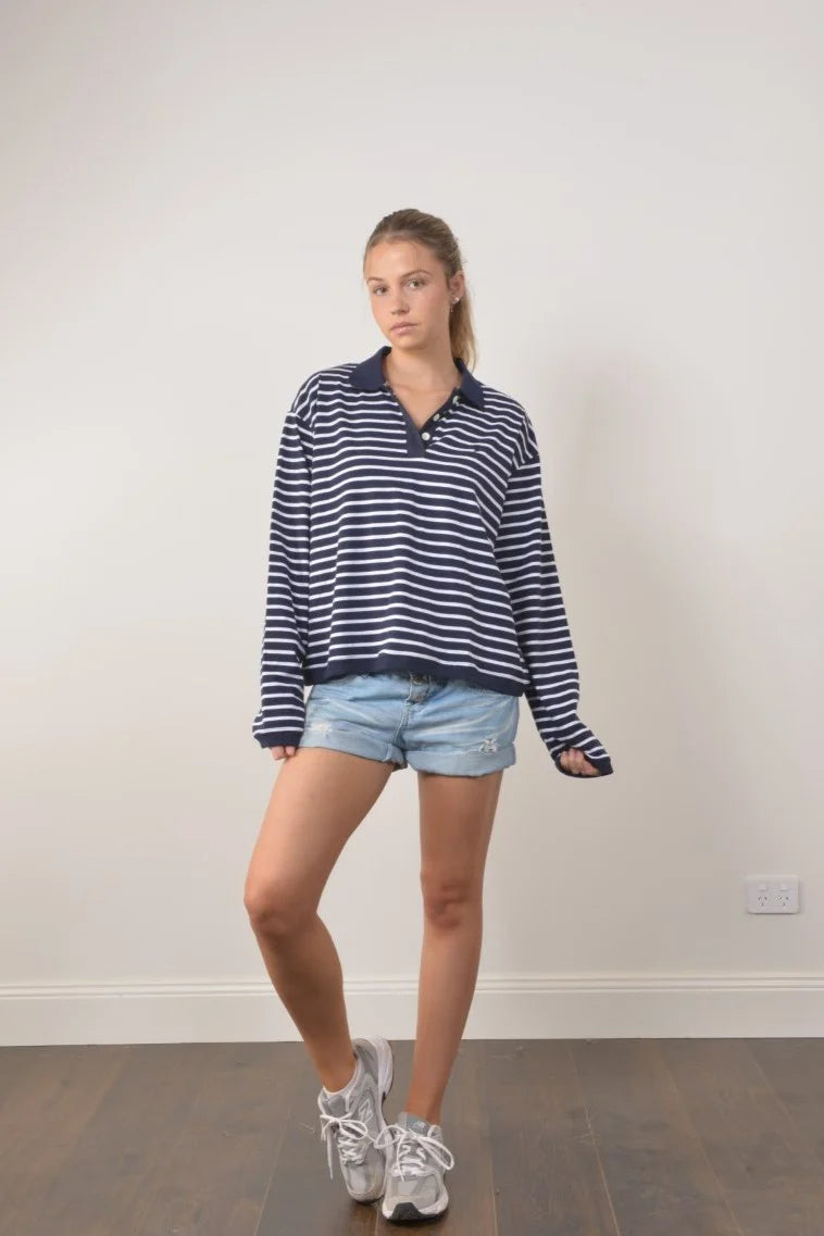 Bullrush Unisex Coast Top - Navy