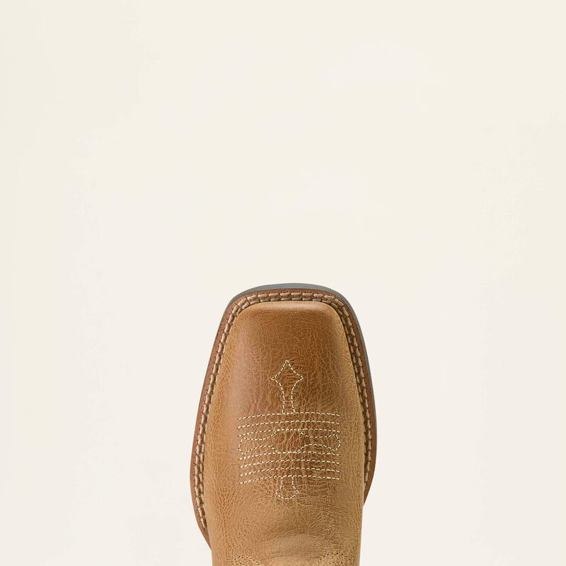Ariat Youth Tombstone Wide Square Toe Western Boot - Cottage|Rosebud
