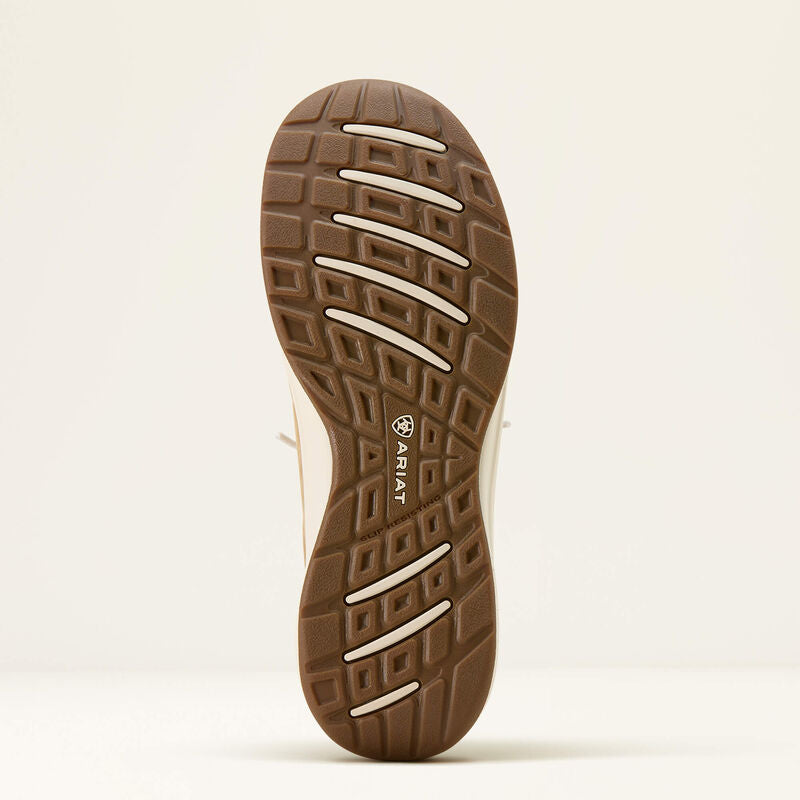 Ariat Ladies Buckeye Waterproof Shoe - LIGHT TAN|NATURALLY DISTRESSED CROC PRINT