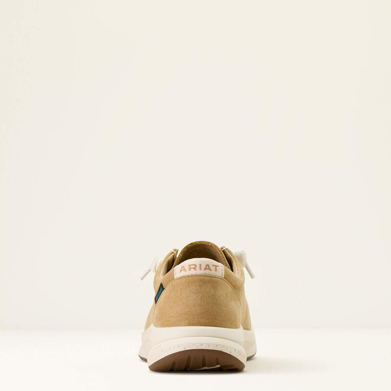 Ariat Ladies Buckeye Waterproof Shoe - LIGHT TAN|NATURALLY DISTRESSED CROC PRINT