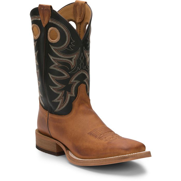 Justin Men's Caddo 11" Western Boot - Copper Brown