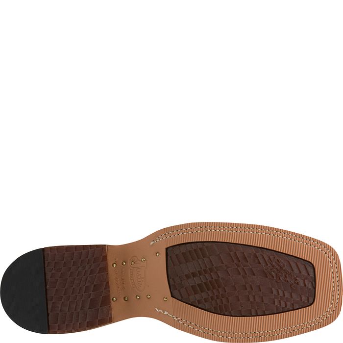 Justin Men's Caddo 11" Western Boot - Copper Brown