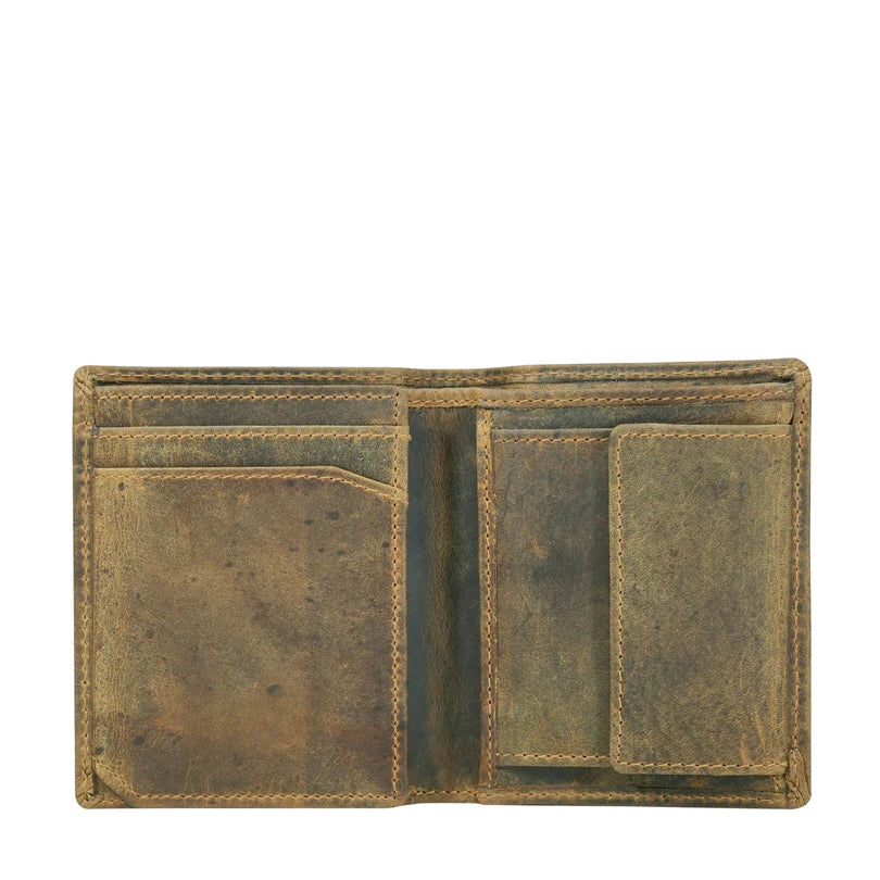 Cenzoni Leather Men's Wallet - Camel - ZGW8120CAM