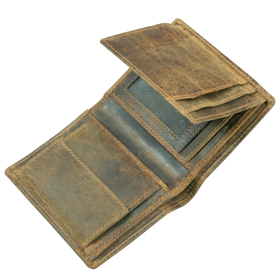 Cenzoni Leather Men's Wallet - Camel - ZGW8120CAM